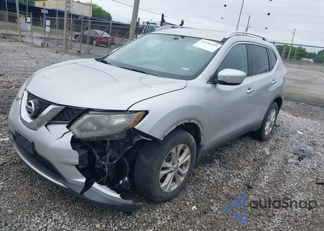 2015 Nissan Rogue Sv z USA, uszkodzony, nr VIN KNMAT2MT5FP517693